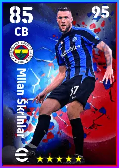 Milan Skriniar eFootball 2026 player card — 85 OVR CB