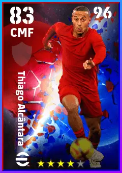 Thiago Alcantara eFootball 2026 player card — 83 OVR CMF