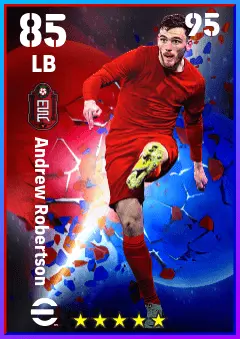 Andrew Robertson eFootball 2026 player card — 85 OVR LB