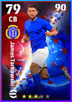James Tarkowski eFootball 2026 player card — 79 OVR CB