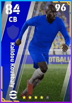 Kalidou Koulibaly eFootball 2026 player card — 84 OVR CB