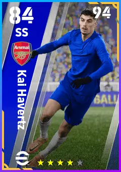 Kai Havertz eFootball 2026 player card — 84 OVR SS
