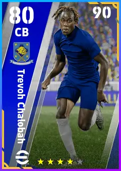 Trevoh Chalobah eFootball 2026 player card — 80 OVR CB