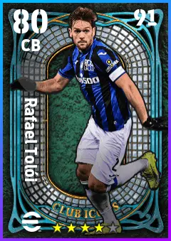 Rafael Toloi eFootball 2026 player card — 80 OVR CB