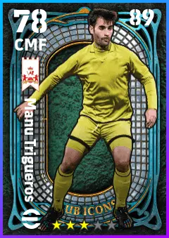 Manu Trigueros eFootball 2026 player card — 78 OVR CMF