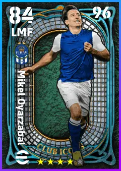 Mikel Oyarzabal eFootball 2026 player card — 84 OVR LMF