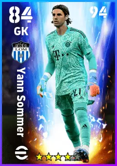 Yann Sommer eFootball 2026 player card — 84 OVR GK
