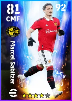 Marcel Sabitzer eFootball 2026 player card — 81 OVR CMF