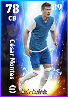 Cesar Montes eFootball 2026 player card — 78 OVR CB