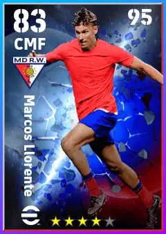 Marcos Llorente eFootball 2026 player card — 83 OVR CMF