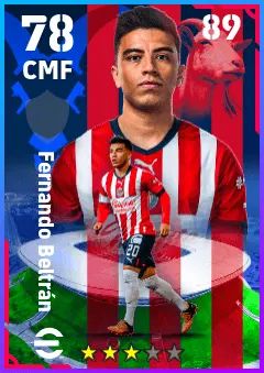 Fernando Beltran eFootball 2026 player card — 78 OVR CMF