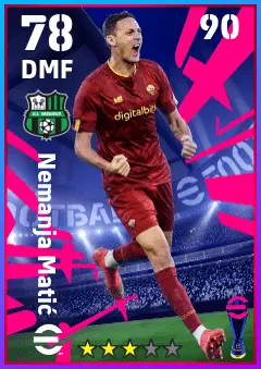Nemanja Matic eFootball 2026 player card — 78 OVR DMF