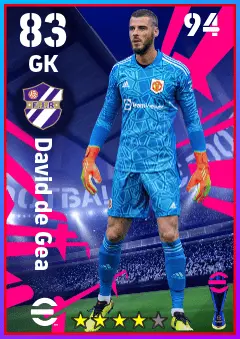 David de Gea eFootball 2026 player card — 83 OVR GK
