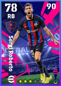 Sergi Roberto eFootball 2026 player card — 78 OVR RB