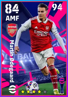 Martin Odegaard eFootball 2026 player card — 84 OVR AMF