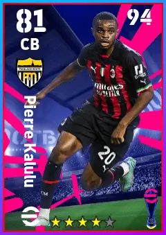 Pierre Kalulu eFootball 2026 player card — 81 OVR CB