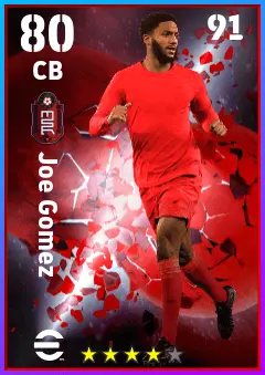 Joe Gomez eFootball 2026 player card — 80 OVR CB