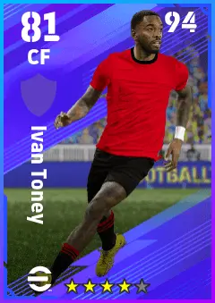 Ivan Toney eFootball 2026 player card — 81 OVR CF