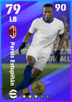 Pervis Estupinan eFootball 2026 player card — 79 OVR LB