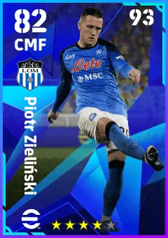 Piotr Zielinski eFootball 2026 player card — 82 OVR CMF