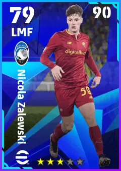 Nicola Zalewski eFootball 2026 player card — 79 OVR LMF