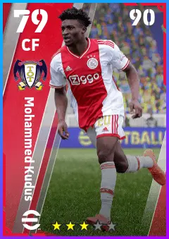 Mohammed Kudus eFootball 2026 player card — 79 OVR CF
