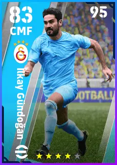 Ilkay Gundogan eFootball 2026 player card — 83 OVR CMF