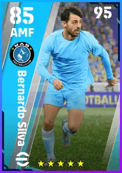 Bernardo Silva eFootball 2026 player card — 85 OVR AMF