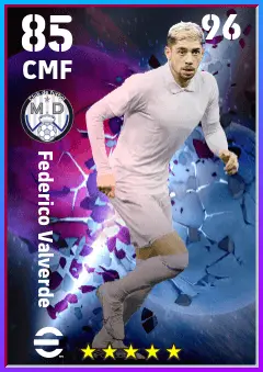 Federico Valverde eFootball 2026 player card — 85 OVR CMF