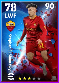 Stephan El Shaarawy eFootball 2026 player card — 78 OVR LWF