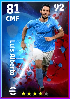 Luis Alberto eFootball 2026 player card — 81 OVR CMF