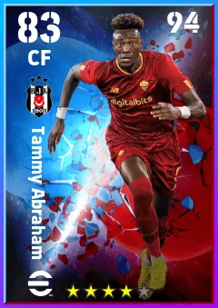 Tammy Abraham eFootball 2026 player card — 83 OVR CF