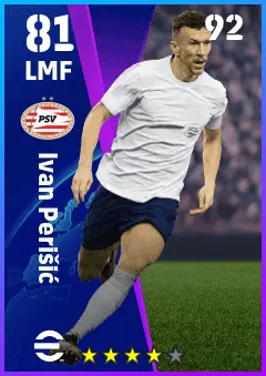 Ivan Perisic eFootball 2026 player card — 81 OVR LMF
