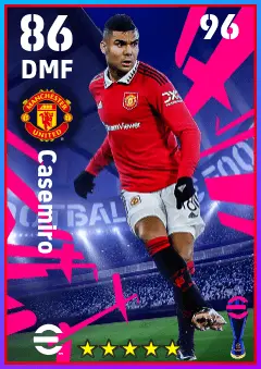 Casemiro eFootball 2026 player card — 86 OVR DMF
