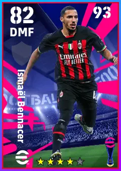 Ismael Bennacer eFootball 2026 player card — 82 OVR DMF