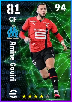 Amine Gouiri eFootball 2026 player card — 81 OVR CF