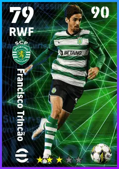 Francisco Trincao eFootball 2026 player card — 79 OVR RWF