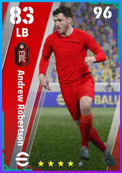 Andrew Robertson eFootball 2026 player card — 83 OVR LB