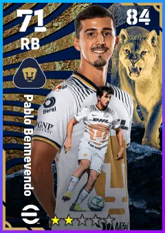 Pablo Bennevendo eFootball 2026 player card — 71 OVR RB