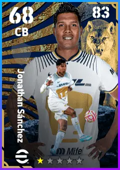 Jonathan Sanchez eFootball 2026 player card — 68 OVR CB