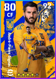 Andre-Pierre Gignac eFootball 2026 player card — 80 OVR CF