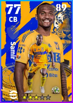 Samir eFootball 2026 player card — 77 OVR CB