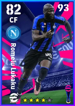 Romelu Lukaku eFootball 2026 player card — 82 OVR CF