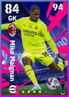 Mike Maignan eFootball 2026 player card — 84 OVR GK