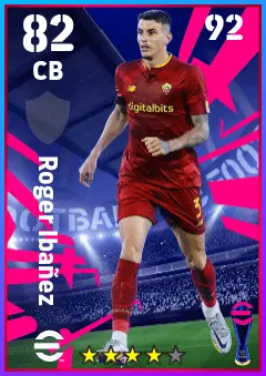 Roger Ibanez eFootball 2026 player card — 82 OVR CB