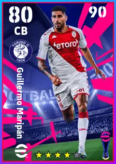 Guillermo Maripan eFootball 2026 player card — 80 OVR CB