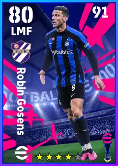 Robin Gosens eFootball 2026 player card — 80 OVR LMF