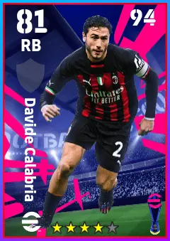 Davide Calabria eFootball 2026 player card — 81 OVR RB