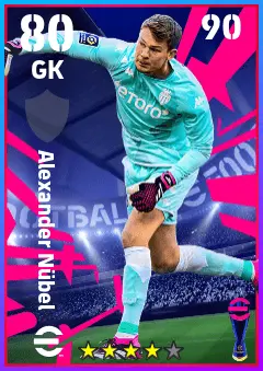 Alexander Nubel eFootball 2026 player card — 80 OVR GK