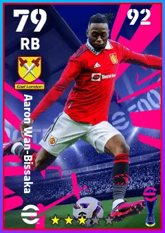 Aaron Wan-Bissaka eFootball 2026 player card — 79 OVR RB